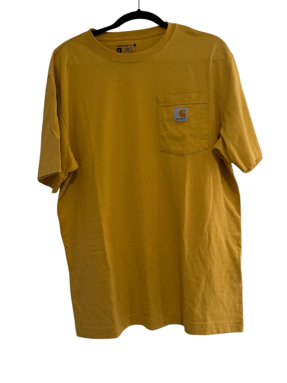 Carhartt Short-Sleeve Pocket Tee in Mustard Yellow